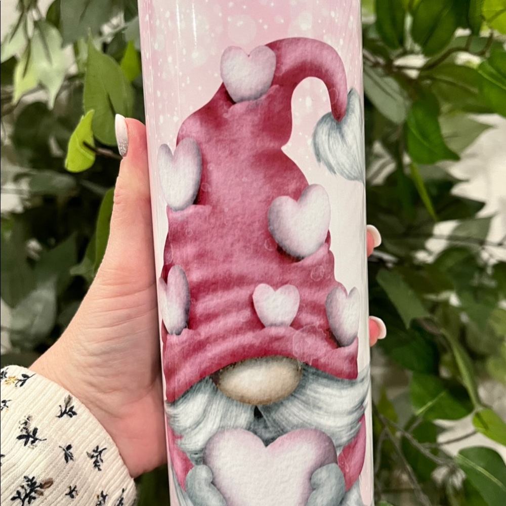Be mine valentine skinny tumbler.